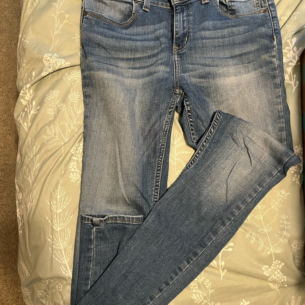 Harley-Davidson Women's Skinny Jeans in Faded Blue Wash